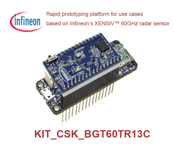 KIT_CSK_BGT60TR13C Платформа быстрого прототипирования на основе радарного датчика Infineon XENSIV™ 